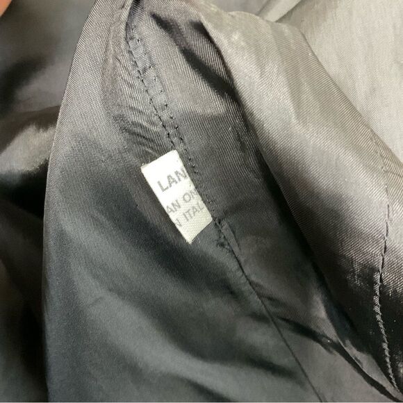 VTG Alan Austin Women's Black 100% Wool Classic Blazer Jacket Italy S - Picture 14 of 15